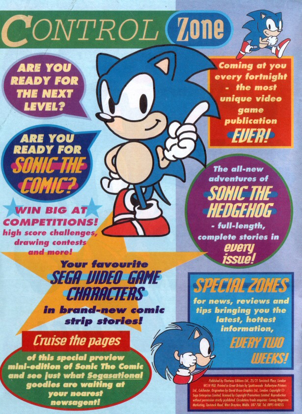 Sonic the Comic Preview Special Page 1
